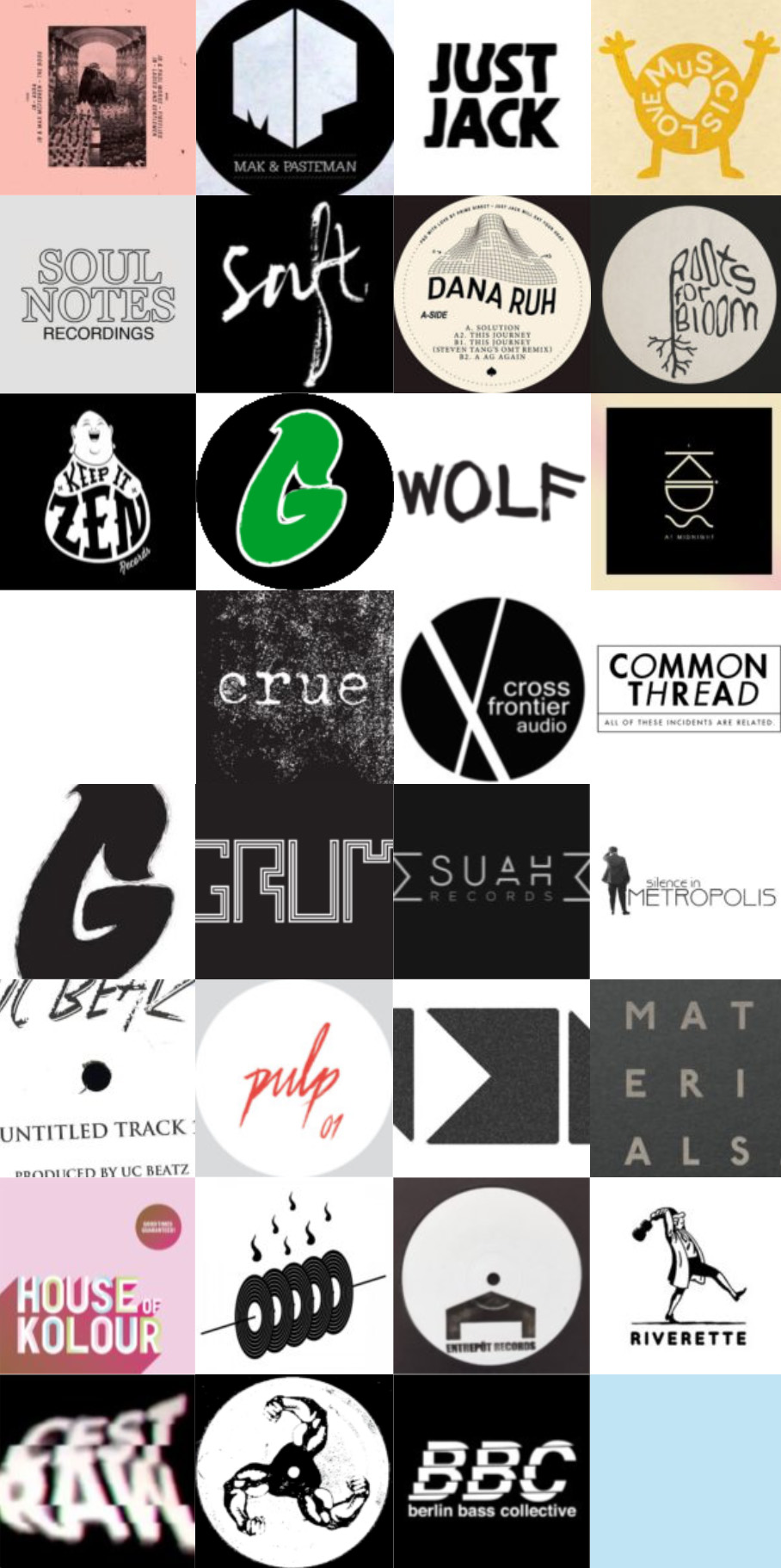 Collage of client logos Matt's Mastering has worked with